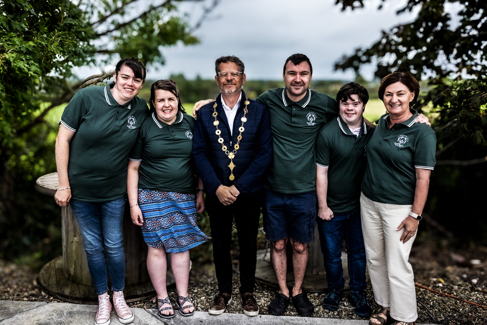 Meeting Européen de Natation « Princesse Charlène »Monaco, Limerick City Special Olympics Sports Club have been selected to represent Munster and Ireland at the upcoming Princess Charlene European Swim Meet in Monaco. Four of our athletes, Tara Loftus, Emma Griffin, Brian Lowe and Andrew Coyne will swim events in backstroke, breaststroke and freestyle. Accompanying them will be our Head of Delegation Olive Coyne. Pictured at the 7 Sisters in Kildimo with a visit from Mayor of Limerick City and County, John Moran. Picture: Keith Wiseman