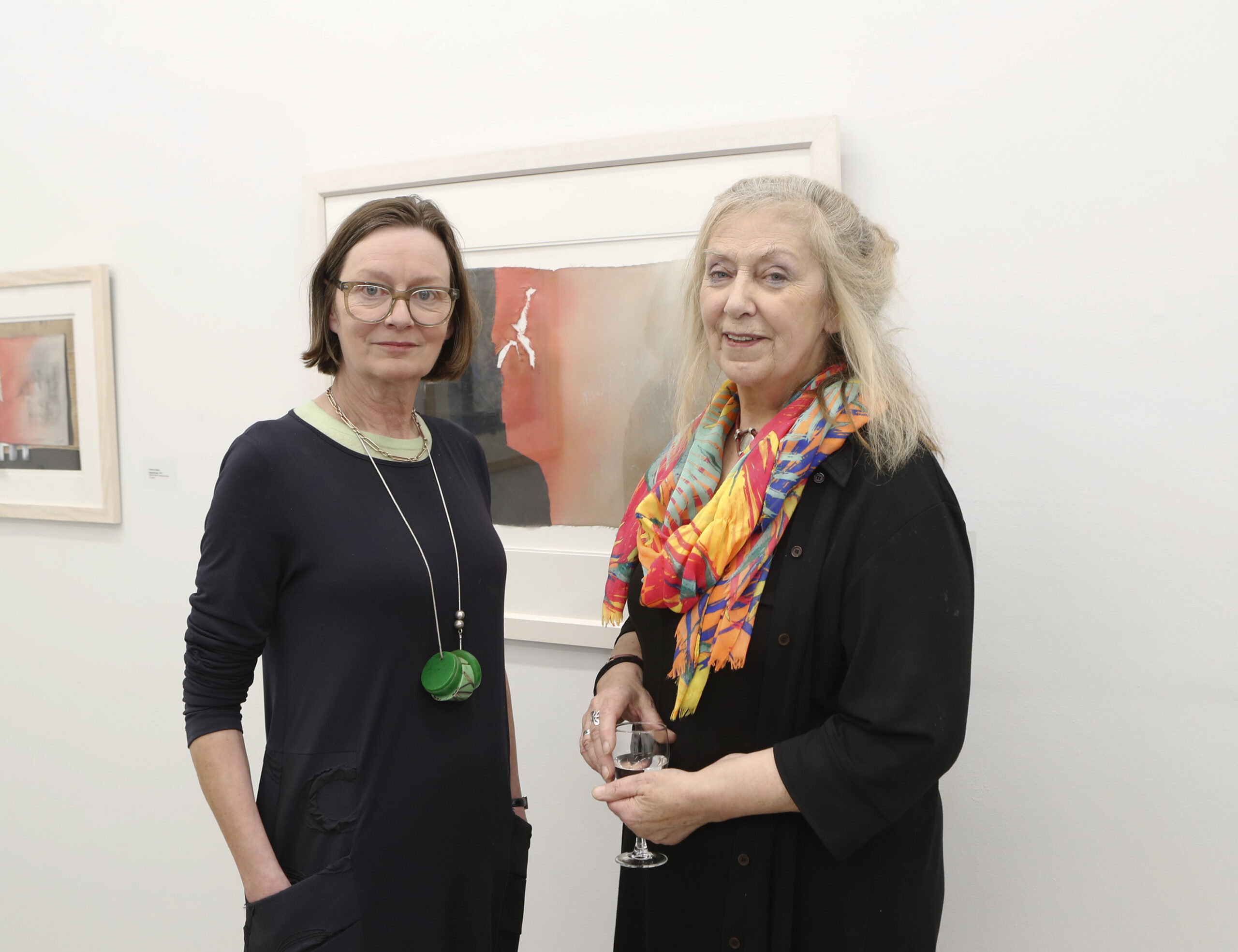 Attending the opening of Spontaneous Self by Vivienne Bogan in the LCGA were Una McCarthy, Director/Curator, LCGA and the artist Vivienne Bogan. Photographs : Liam Burke/Press 22