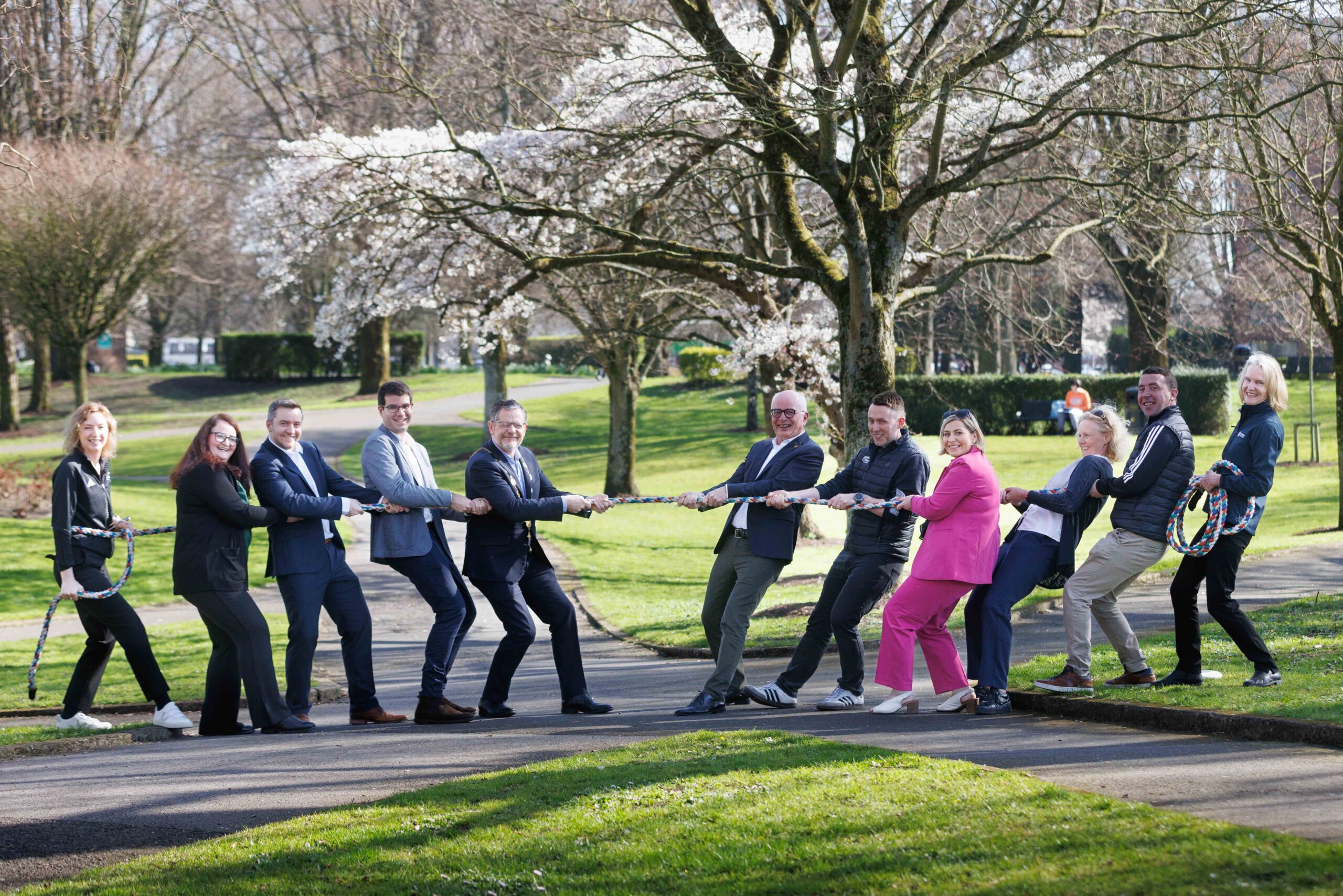 **NO REPRO FEE** Limerick has been selected as the host city for the European Sport-for-All Games 2026, a five-day celebration of traditional sports, physical activity, and cultural diversity across Europe. In August 2026, the Games will bring over 250 participants from 26 European delegations, transforming the city's parks, streets and public spaces into a vibrant hub of sporting and cultural exchange. Pictured at the announcement were : Cllr Olivia O'Sullivan, Louise Burke, Sport Ireland, David Ward, University of Limerick, Jean-Francois Laurent, TAFISA, John Moran, Mayor of Limerick, Wolfgang Baumann, TAFISA, Pat Quigley, Limerick Sports Partnership, Karen Ronan, Shannon Region Conference & Sports Bureau, Louise Magner, Limerick Council, Cllr Padraig Reale and Mary Van Lieshout, Sport Ireland. Photograph by Eamon Ward