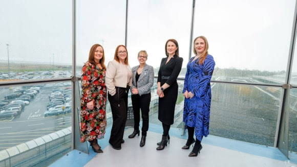 Last year’s Women in Aviation Mid-West Region event at Shannon Airport to celebrate International Women’s Day. Rita Meehan J&C AERO, and WIA MWR founding member; Donna Marie O’Neill, Airborne Capital, and founding member WIA MWR, Lynne Embleton CEO of Aer Lingus, Mary Considine CEO of The Shannon Airport Group, and Caroline Moore, Specialist Aviation Ireland, also founding member WIA MWR.
