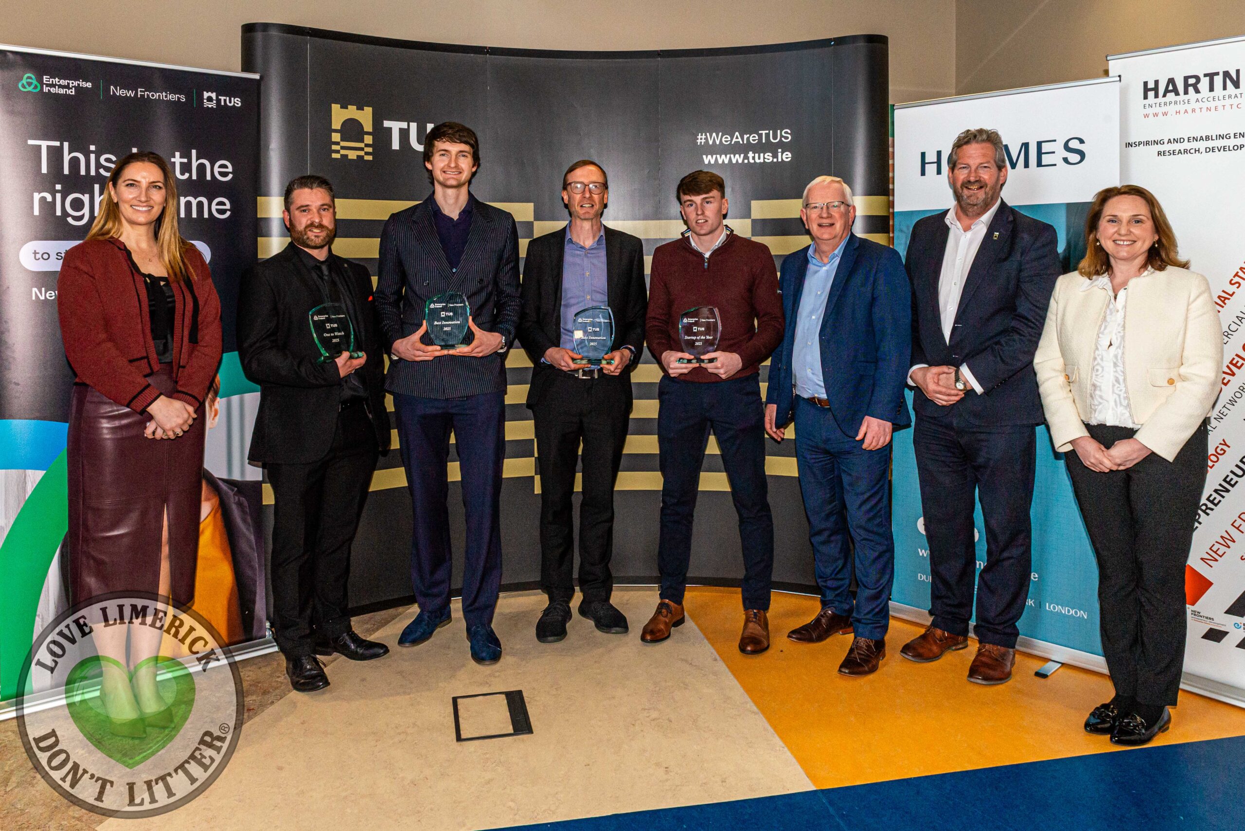 TUS Business Start-up Awards 2025, celebrating the 13 founders that have completed the Enterprise Ireland New Frontiers phase 2 programme with TUS Limerick’s Hartnett Enterprise Acceleration Centre took place at Engine Limerick on Tuesday, April 1st, 2025. Picture: Olena Oleksienko/ilovelimerick