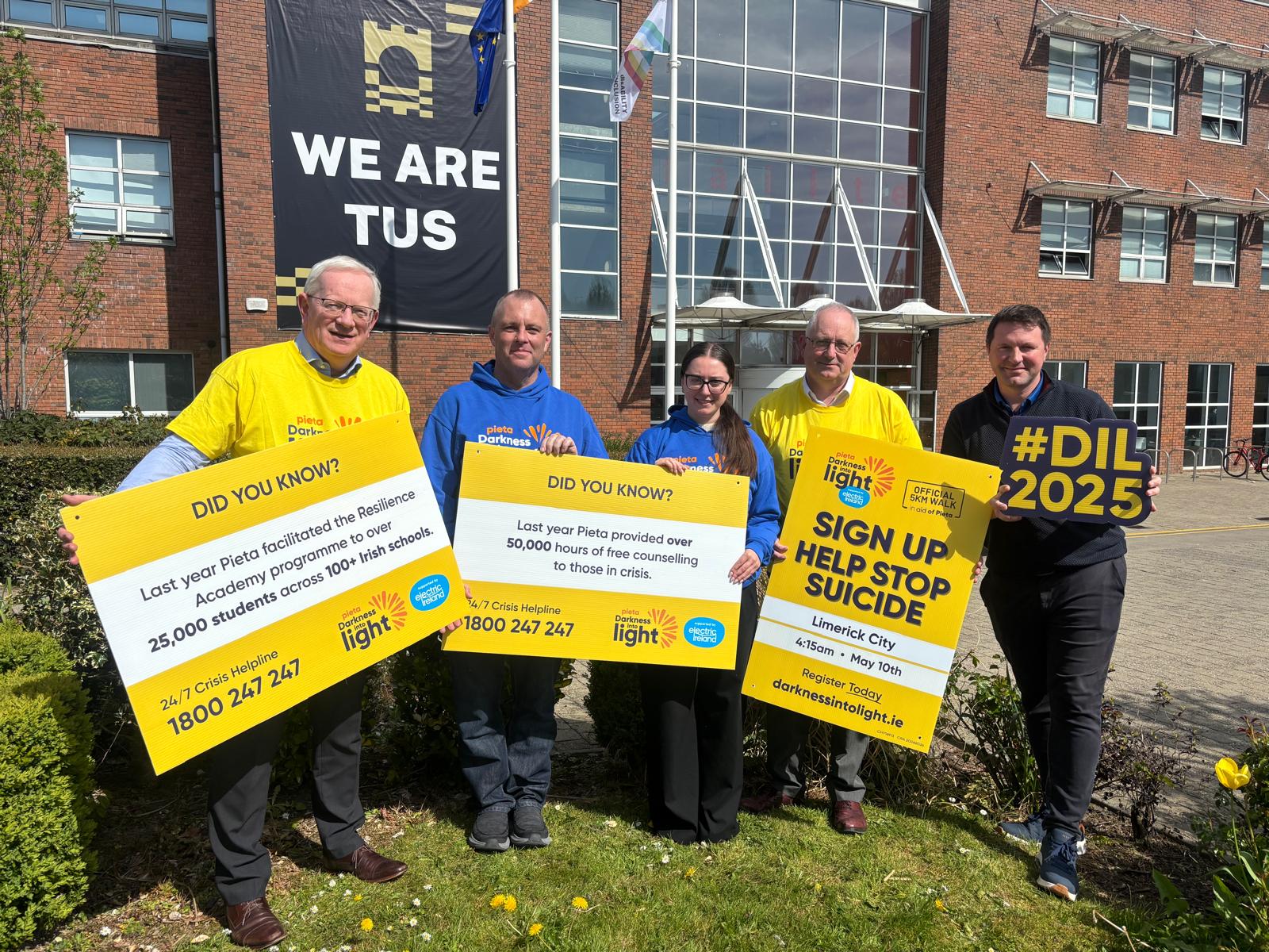 Vincent Cunnane – President, Maurice Whyte Dolan - DIL Limerick City Committee, Kim Quinlivan -DIL Limerick City Committee, Jimmy Browne - TUS Vice President, Gavin Keary - TUS