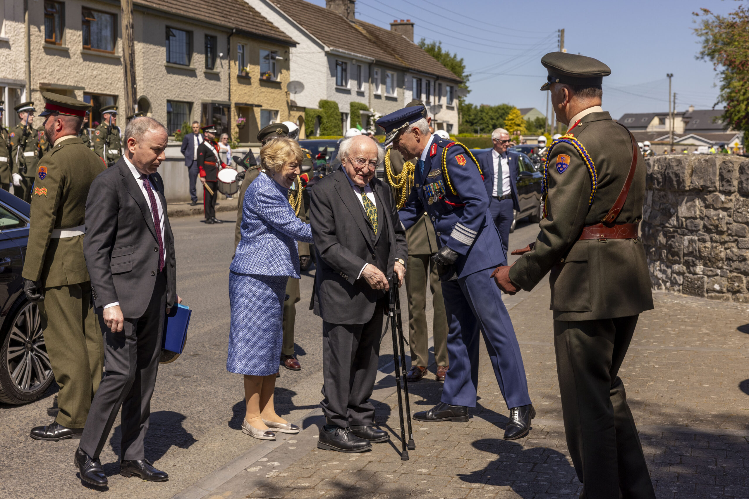 The historic town of Kilmallock and the wider Limerick community were deeply honoured to host the National Famine Commemoration 2025. President of Ireland, Michael D. Higgins arrives at the National Famine Commemoration in Kilmallock. President of Ireland, Michael D. Higgins officiated at the commemoration, which featured military honours and a solemn wreath-laying ceremony. Limerick City and County Council were delighted to work with the Department of Arts, Culture, Communication, Sport and Media and the Kilmallock community to help successfully deliver this event. The commemoration brought together residents, dignitaries, and visitors to remember and reflect on one of the most tragic periods in Irish history. Pictures: Sean Curtin True Media.