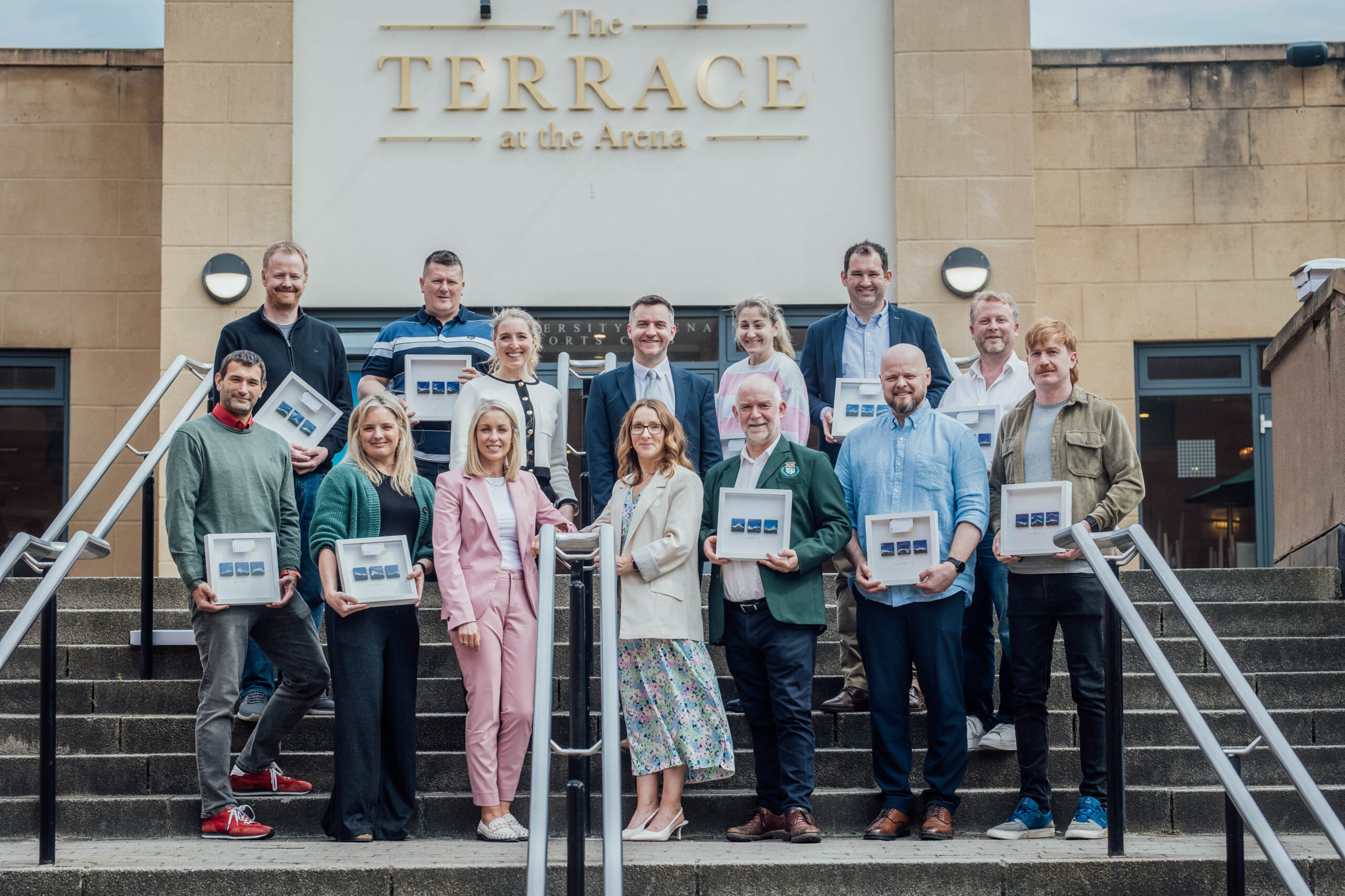 Pictured are the sports ambassadors recognised by Shannon Region Conference & Sports Bureau for the valuable international sporting events they've secured for the Mid-West region. The Awards were presented during the UL Sports Tourism in Ireland Conference Pic. Brian Arthur