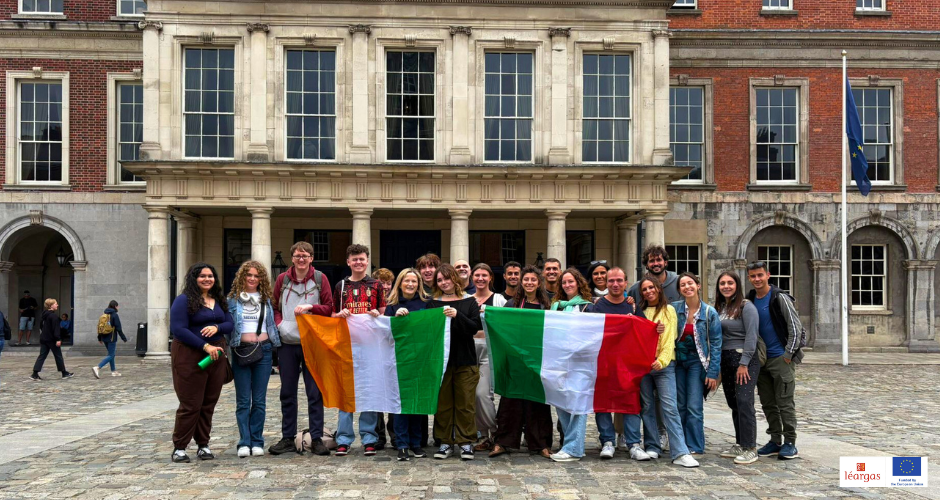 Participants from Haven Hub’s Social n’ Sober group and Abruzzo Plus during their recent Ireland Italy youth exchange in Dublin.