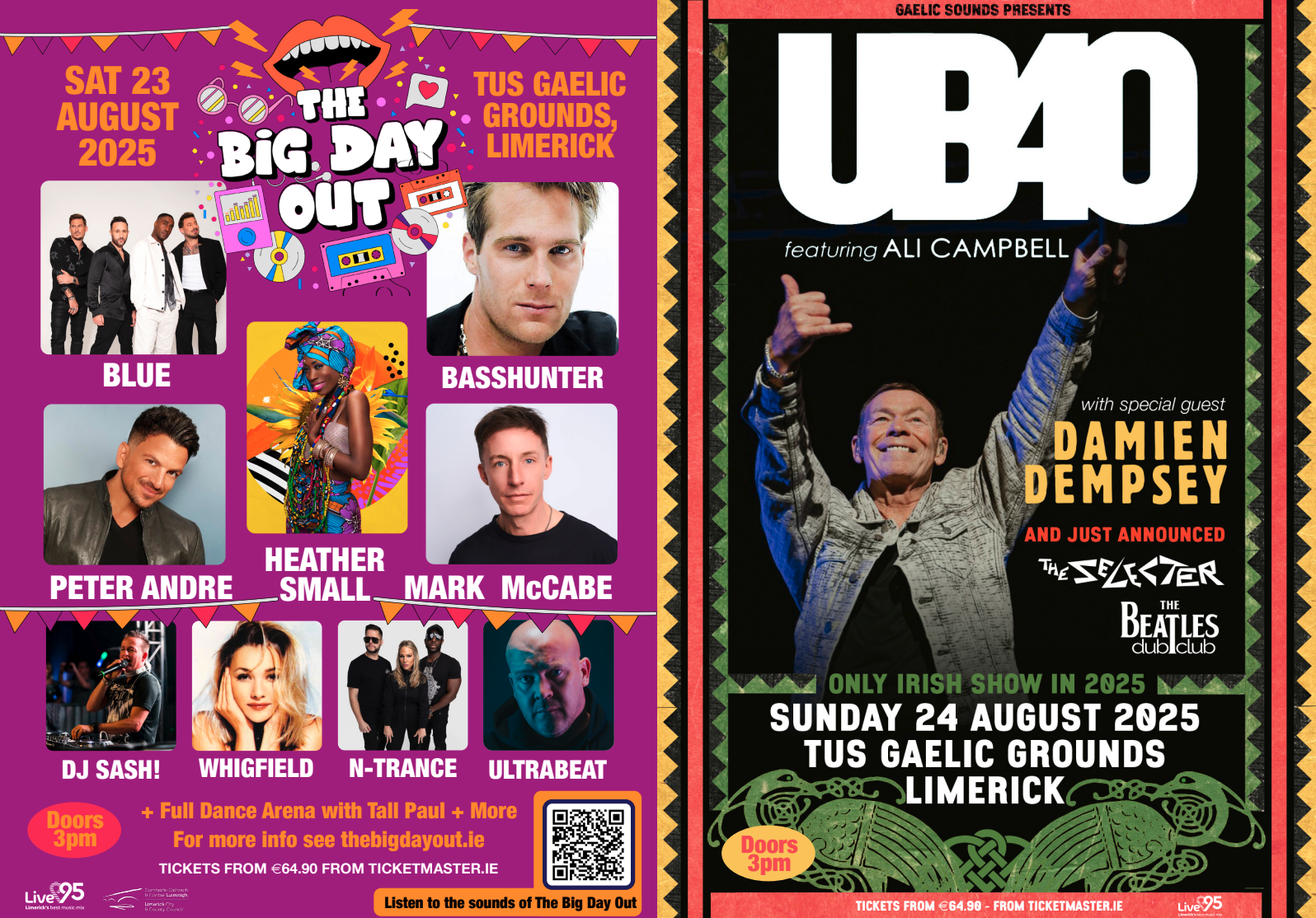 Limerick gets ready for a massive weekend of nostalgia, and sunshine as The Big Day Out and UB40 with Ali Campbell come to the Gaelic Grounds
