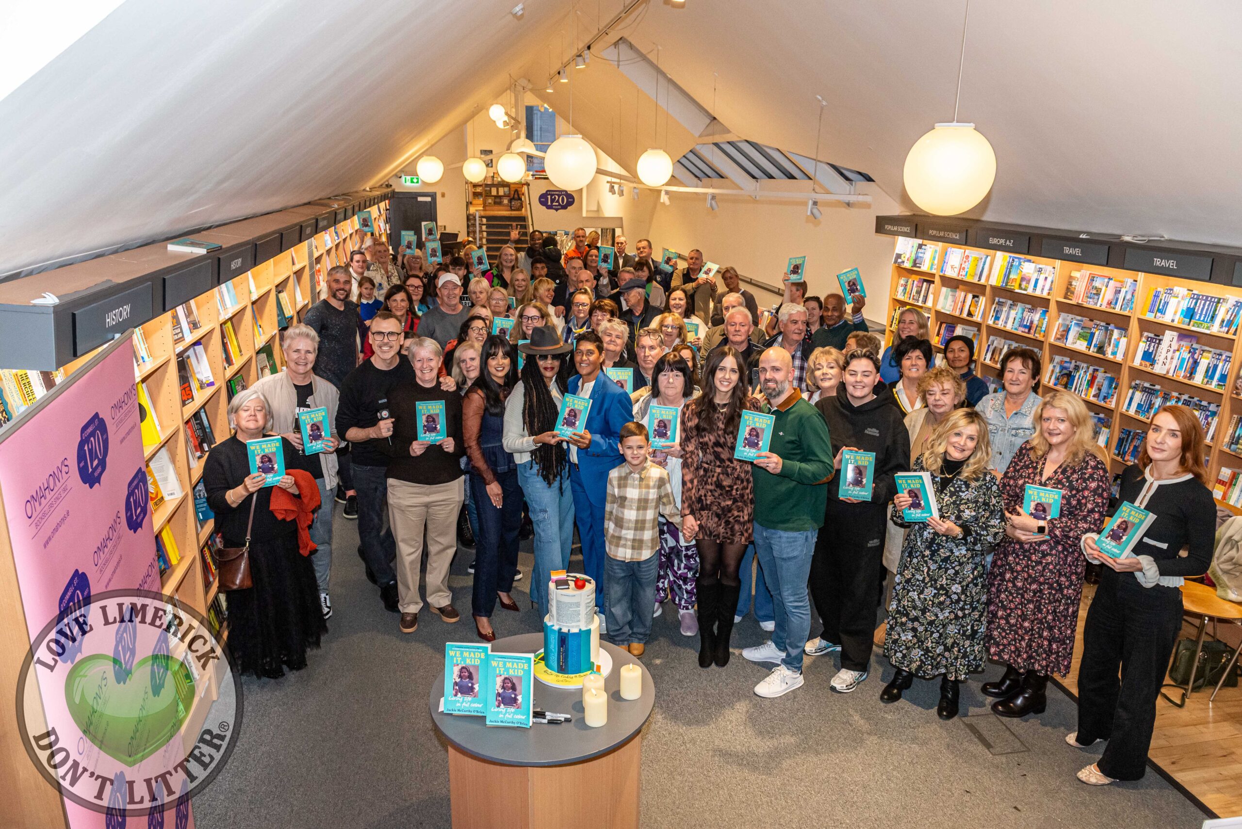 Limerick sporting legend Jackie McCarthy O'Brien launched her memoir "We Made It, Kid' at O'Mahonys Bookstore Limerick on Tuesday, October 7th, 2025. Picture: Olena Oleksienko/ilovelimerick