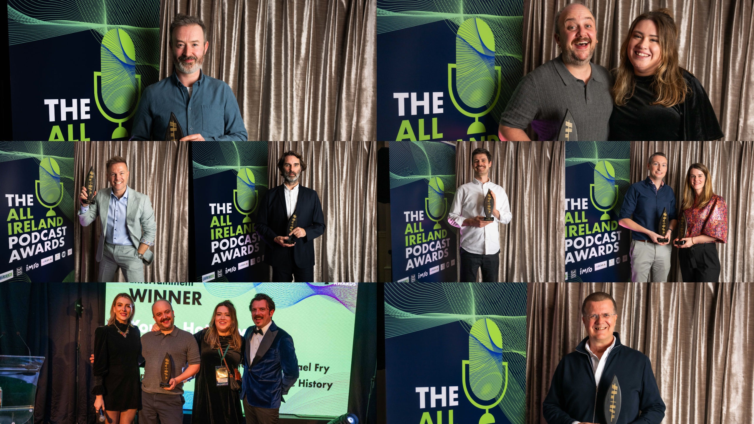 Inaugural All-Ireland podcast award winners