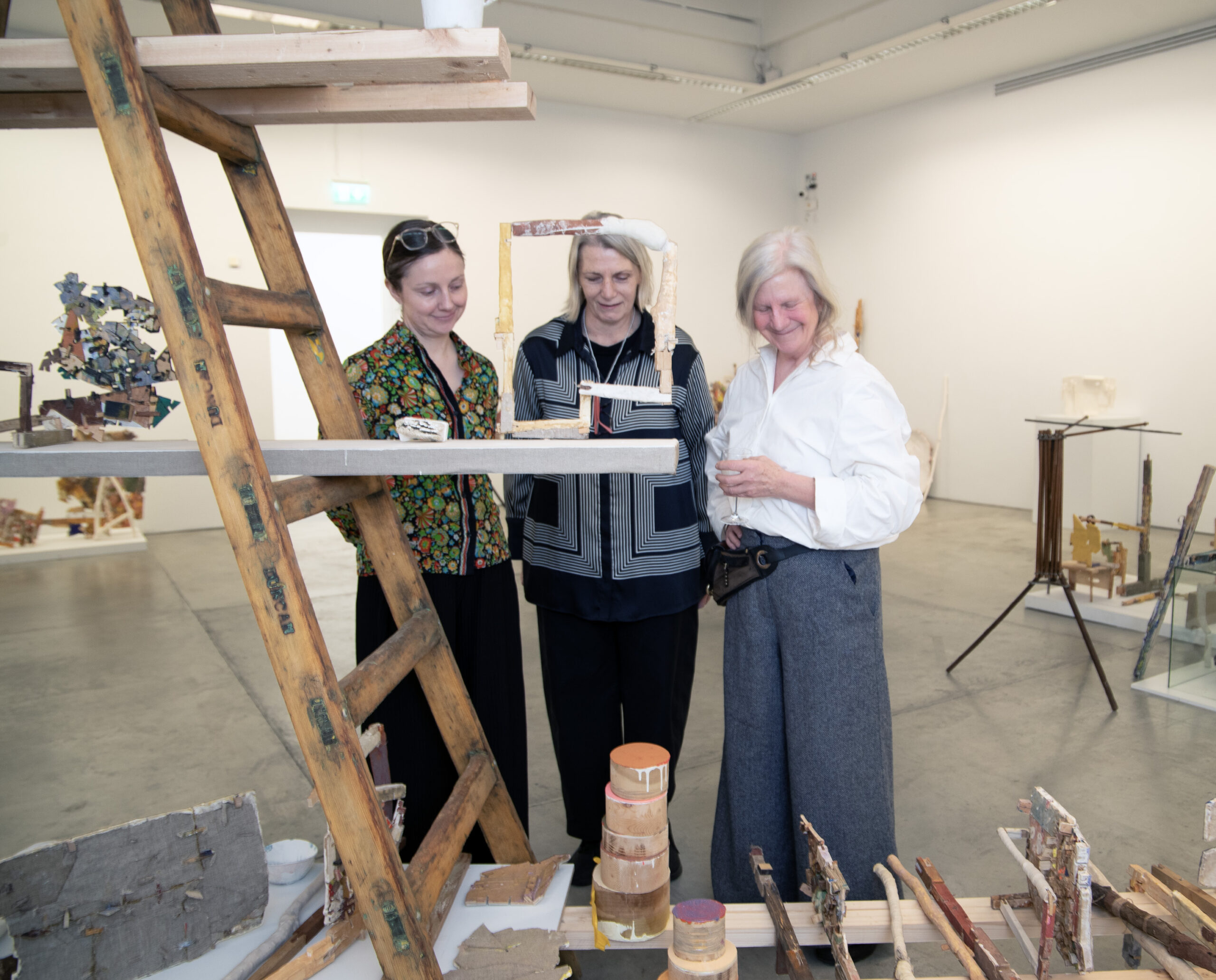 Limerick City Gallery of Art has launched a new exhibition SORE SPOT by artists Helen and Eve O’Leary. Photographed with the two artists is LCGA acting Director Siobhan O'Reilly. Photograph: Liam Burke/Press 22