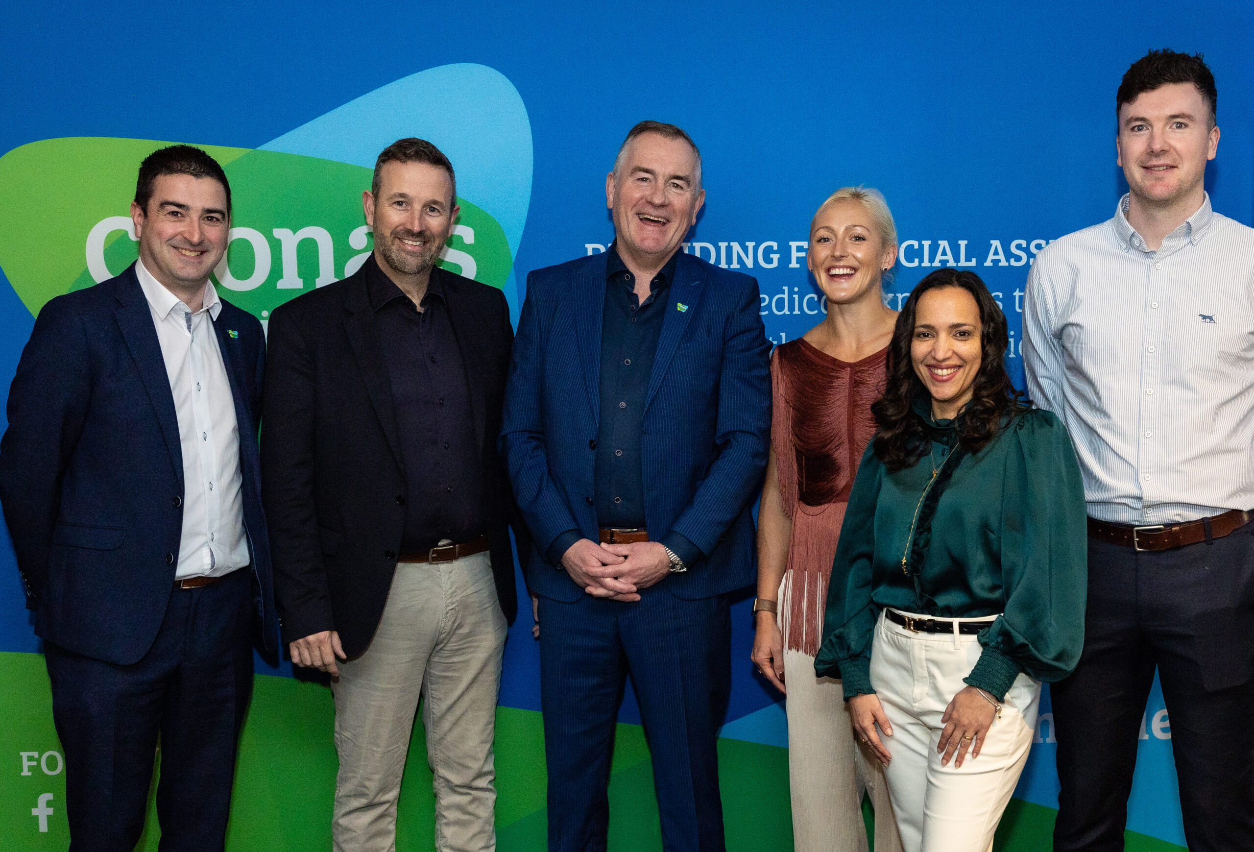 26-02-2026 Liam Aherne, Tom O'Connor Conack ( event sponsors) Brendan Ring CEO Cliona's, Sarah Lavin, Michele Roys, Declan Hannon attend Clionas Foundation, Networking Breakfast with Olympic Athlete Sarah Lavin, author, podcaster and speaker Michele Roys , and former Limerick Hurling Captain Declan Hannon who shared their unique perspectives on the theme of resilience and resolve with the capacity attendance in the Castletroy Park Hotel. Picture: Keith Wiseman