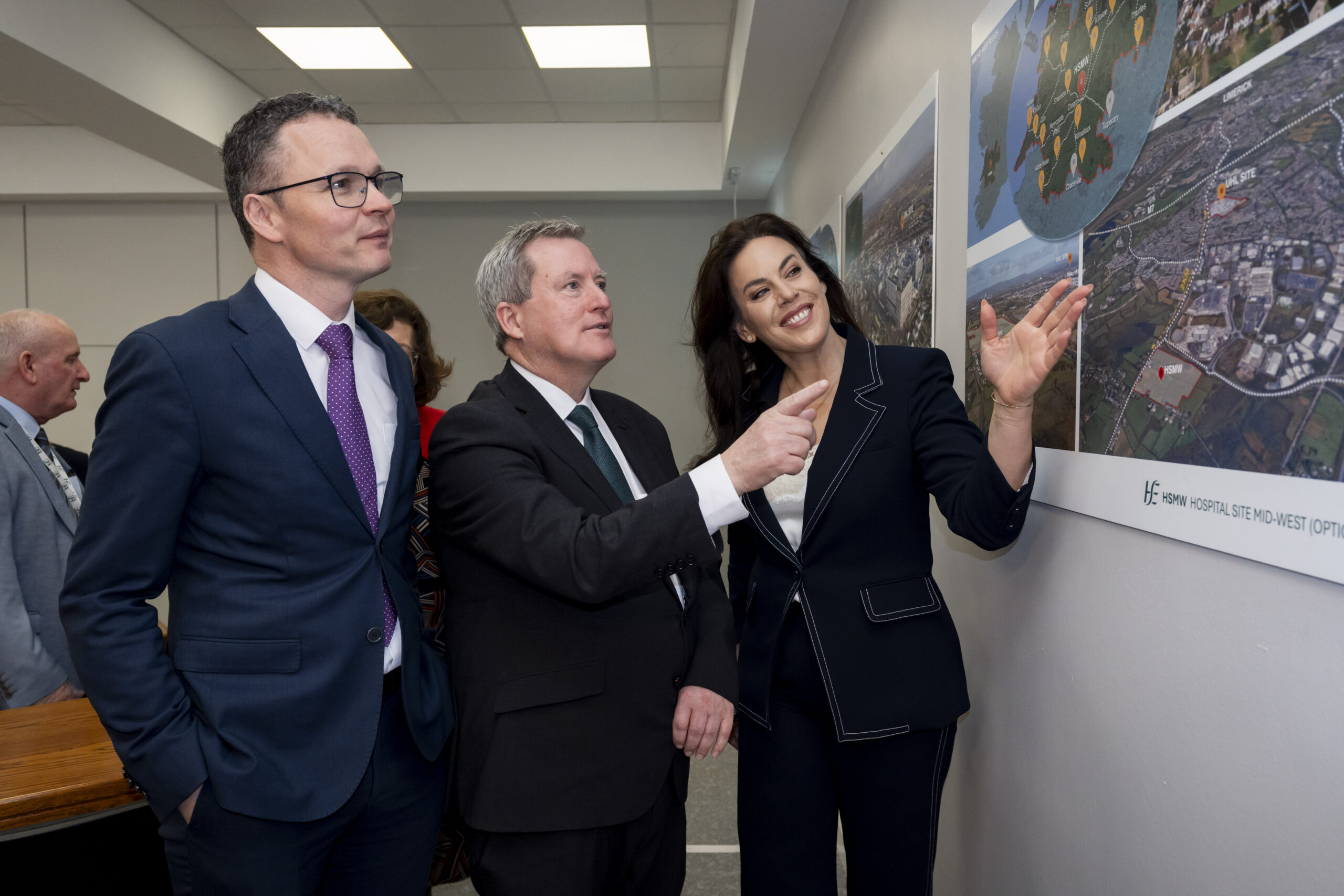Health Minister Jennifer Carroll MacNeill pictured at the announcemnet of the acquisition by the HSE of 43 acres of land at Raheen, Limerick with a view to the expansion of services at University Hospital Limerick. Pic: Don Moloney