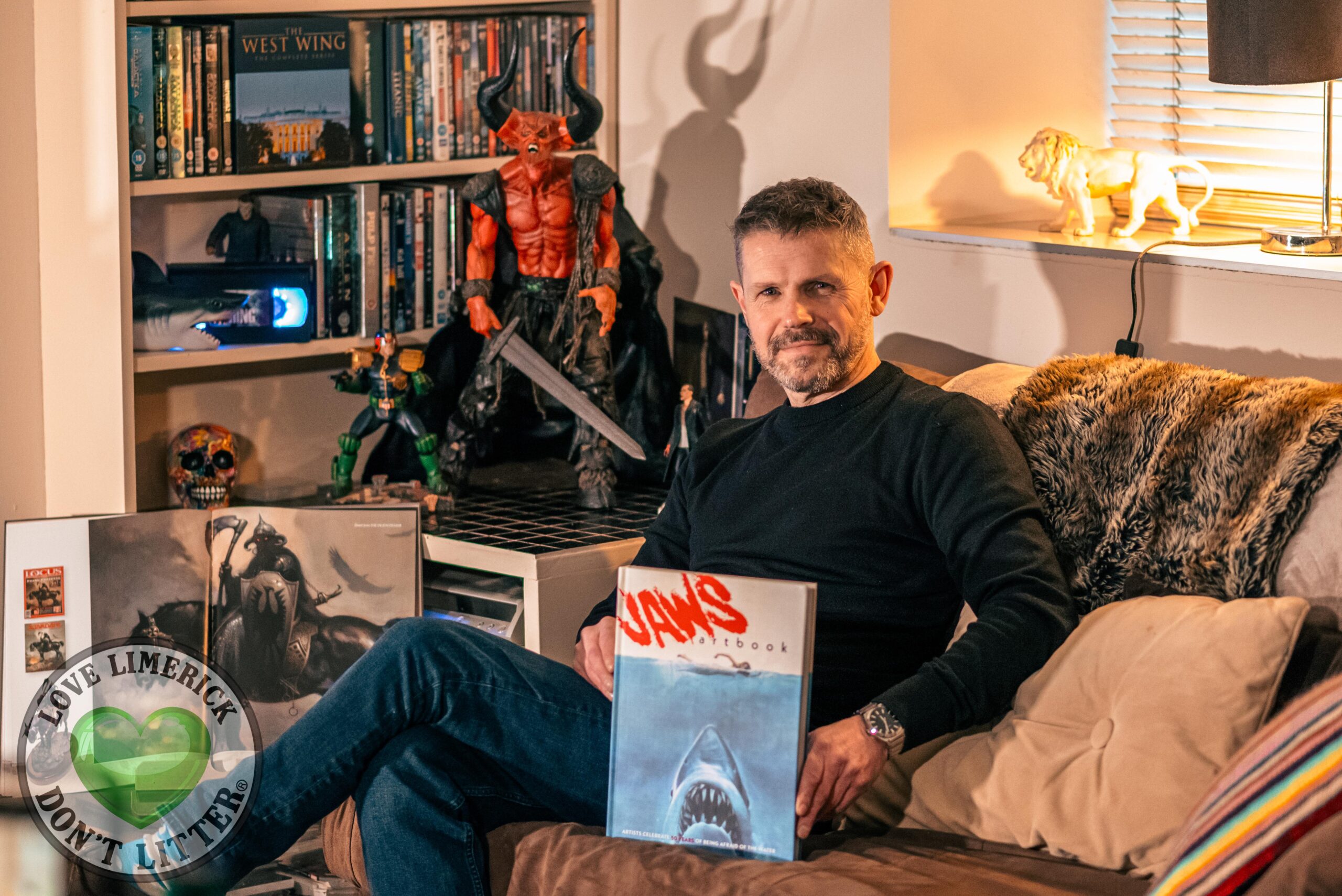 Limerick comic book artist recently had his artwork printed in the official 50th anniversary artbook for the film JAWS. Picture: Olena Oleksienko/ilovelimerick