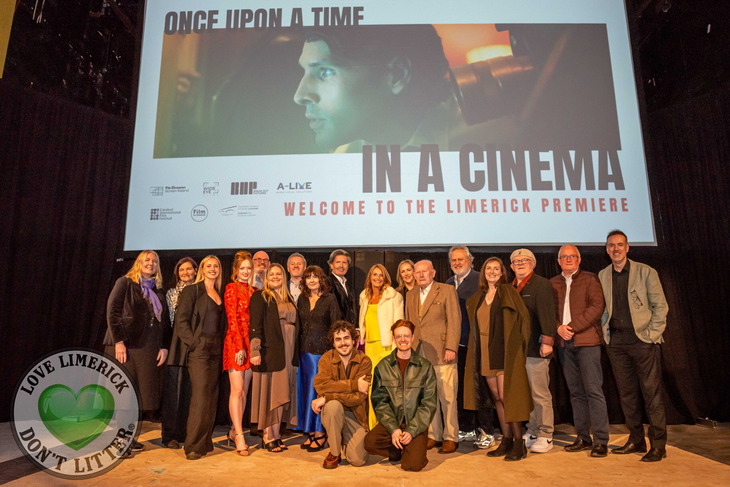 Director David Gleeson, producer Nathalie Lichtenthaeler, with some cast and crew members were part of the audience in attendance at the Limerick screening of 'Once Upon a Time in a Cinema' as part of the Catalyst International Film Festival on Thursday, April 23, 2026. Picture: Olena Oleksienko/ilovelimerick
