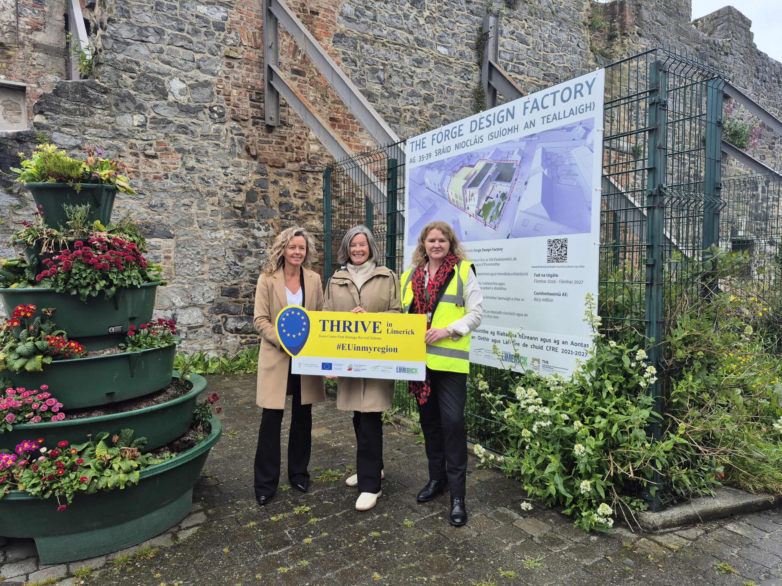 Limerick City and County Council has welcomed the selection of the THRIVE Fireplace Site Project as one of six Irish case studies for “Unlocking Compact Cities”, a research initiative led by the URBACT Programme. The study is being undertaken in the context of the upcoming Irish Presidency of the Council of the European Union.