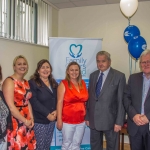 (Left to right) Mary Delap, office manager, Erika Mruskovicova, Office Staff, Caramel Boland, area manager, Fianait Mitchell, family carers support officer, Noel power, director of family carers Ireland/founder of caring for carers, Padraig marrinan, regional manager. – picture by Cian Reinhardt/ilovelimerick