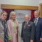 L to R: Ms. Shona Tormey, Consultant Breast Surgeon, Prof. Collete Cowan, CEO UL Hospitals Group, Prof. Niall O'Higgins, Chairman UL Hospitals Board, Mr. Noel Earlie, JP Mc Manus Invitational Pro Am representative. Picture by Cian Reinhardt/ilovelimerick