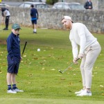 Adare Ryder Cup Cup Community Engagement Event 
Street festival
Limerick hurler Cian Lynch with Conor Purcell (9) Kilfinny, at Adare Pitch n Putt.Pic Arthur Ellis
