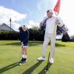 Adare Ryder Cup Cup Community Engagement Event 
Street festival
Limerick hurler Cian Lynch with Cian Joyce, Adare, at Adare Pitch n Putt.Pic Arthur Ellis