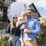 Adare Ryder Cup Cup Community Engagement Event 
Street festival
Emma Tighe and Liam Costello with 2 year old Sophie Costello, Adare . Pic Arthur Ellis