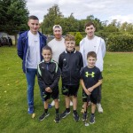 Adare Ryder Cup Cup Community Engagement Event 
Street festival
Tiernan, Fionn and Oisin Quaid from Adare with Gearoid Hegarty, Cian Lynch and Barry Nash. Pic Arthur Ellis