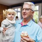 Adare Ryder Cup Cup Community Engagement Event 
Street festival
Adrian Cuneen, Monaleen, with his grandaughter Fiadh Bohane (2) watching the golf in The Woodlands.Pic Arthur Ellis