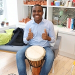 Pictured at a drumming workshop in celebration of Africa Day at Narrative 4. Picture: Orla McLaughlin/ilovelimerick.