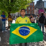 A crowd of more than 200 people gathered in Limerick City on Sunday, April 21,  to show their solidarity with all communities in Limerick and across the country, spreading their message that xenophobia is not welcome. PIcture: Olena Oleksienko/ilovelimerick