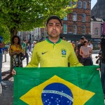 A crowd of more than 200 people gathered in Limerick City on Sunday, April 21,  to show their solidarity with all communities in Limerick and across the country, spreading their message that xenophobia is not welcome. PIcture: Olena Oleksienko/ilovelimerick