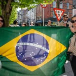 A crowd of more than 200 people gathered in Limerick City on Sunday, April 21,  to show their solidarity with all communities in Limerick and across the country, spreading their message that xenophobia is not welcome. PIcture: Olena Oleksienko/ilovelimerick