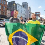 A crowd of more than 200 people gathered in Limerick City on Sunday, April 21,  to show their solidarity with all communities in Limerick and across the country, spreading their message that xenophobia is not welcome. PIcture: Olena Oleksienko/ilovelimerick