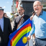 A crowd of more than 200 people gathered in Limerick City on Sunday, April 21,  to show their solidarity with all communities in Limerick and across the country, spreading their message that xenophobia is not welcome. PIcture: Olena Oleksienko/ilovelimerick