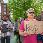 A crowd of more than 200 people gathered in Limerick City on Sunday, April 21,  to show their solidarity with all communities in Limerick and across the country, spreading their message that xenophobia is not welcome. PIcture: Olena Oleksienko/ilovelimerick