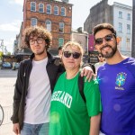 A crowd of more than 200 people gathered in Limerick City on Sunday, April 21,  to show their solidarity with all communities in Limerick and across the country, spreading their message that xenophobia is not welcome. PIcture: Olena Oleksienko/ilovelimerick