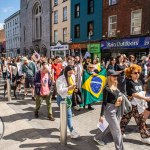 A crowd of more than 200 people gathered in Limerick City on Sunday, April 21,  to show their solidarity with all communities in Limerick and across the country, spreading their message that xenophobia is not welcome. PIcture: Olena Oleksienko/ilovelimerick