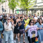 A crowd of more than 200 people gathered in Limerick City on Sunday, April 21,  to show their solidarity with all communities in Limerick and across the country, spreading their message that xenophobia is not welcome. PIcture: Olena Oleksienko/ilovelimerick