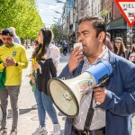 A crowd of more than 200 people gathered in Limerick City on Sunday, April 21,  to show their solidarity with all communities in Limerick and across the country, spreading their message that xenophobia is not welcome. PIcture: Olena Oleksienko/ilovelimerick