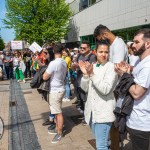 A crowd of more than 200 people gathered in Limerick City on Sunday, April 21,  to show their solidarity with all communities in Limerick and across the country, spreading their message that xenophobia is not welcome. PIcture: Olena Oleksienko/ilovelimerick