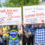 A crowd of more than 200 people gathered in Limerick City on Sunday, April 21,  to show their solidarity with all communities in Limerick and across the country, spreading their message that xenophobia is not welcome. PIcture: Olena Oleksienko/ilovelimerick