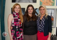 Jovita Zolina, art student, Jayne Foley, Course Director, Lynda Ryan, art student.