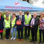 Pictured at the Athlunkard boat club for the presentation of the new donated defibrulator from South Limerick City Residents Association. Picture: Conor Owens/ilovelimerick.