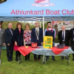 Pictured at the Athlunkard boat club for the presentation of the new donated defibrulator from South Limerick City Residents Association are Tom Handly, Order of Malta, Senator Maria Byrne, Limerick City and County Council, Cllr Ellora Hogan, Cllr Daniel Butler, Municipal Mayor of Limerick City and Council, Ewan Gallaher, captain, Dom Kiely, Trustee and Mike Kiely, Secretary. Picture: Conor Owens/ilovelimerick.