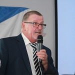 Ray O'Halloran, Vice Chairman of Ballynanty Rovers AFC giving a speech at the Ballynanty Rovers AFC Development Launch in Thomond Park August 8, 2018. Picture: Sophie Goodwin/ilovelimerick.
