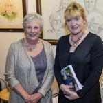 Barbara Hartigan pictured with Cathy O'Halloron, RTÉ, who was present on the evening to help launch Barbara's book 'Putting names on Faces (Confessions of a Portrait Stalker)'. Picture: Cian Reinhardt/ilovelimerick
