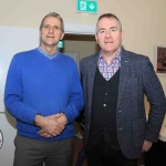 Pictured at the Launch of the Bedford Row Family Project's pre-qualifier competition held on May 18th for the JP McManus Pro-AM 2020 areProject Leader Larry De Cléir and Brendan Ring, Clionas Foundation. Picture: Conor Owens/ilovelimerick.
