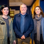 Baerbel Schlueter, Compass Child and Family Services, with Kevin Delaney, and olivia Bane. Pic: Cian Reinhardt