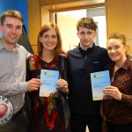 Pictured at the BNest Social Enterprise Incubator Showcase 2019 at Nexus Innovation Centre, UL  was  Kieran O Callaghan, Frawley Branding; Sandra Langan and John Flynn, Nexus UL, and Emma Barry, Frawley Branding. Picture: Conor Owens/ilovelimerick.