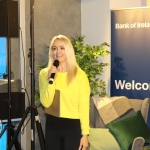 Speaking at the panel discussion for Wellness in the Workplace in Bank of Ireland Limerick was Leanne Moore of Go Gyms, Fitness and Nutrition. Picture: Conor Owens/ilovelimerick.