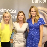 Pictured at the panel discussion for Wellness in the Workplace in Bank of Ireland Limerick are Leanne Moore of Go Gyms, Fitness and Nutrition, Maria Kelly, Head of BOI Limerick and Aoibhin Garrihy, Actress & Co Founder of BEO. Picture: Conor Owens/ilovelimerick.