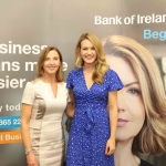 Pictured at the panel discussion for Wellness in the Workplace in Bank of Ireland Limerick are Maria Kelly, Head of BOI Limerick, and Aoibhin Garrihy, Actress & Co Founder of BEO. Picture: Conor Owens/ilovelimerick.