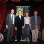 Bottom Up! Limerick's theatre company Bottom Dog is celebrating the 10th Anniversary. Pictured from left to right: Cllr Michael Collins, Deputy Mayor of the City and County of Limerick, Myles Breen, Founder of Bottom Dog, Cllr Elenora Hogan, John Murphy, Ensemble Member of Bottom Dog. Photo: Baoyan Zhang/ilovelimerick